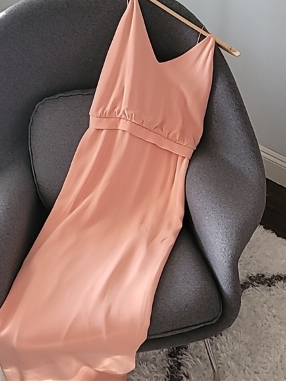 Max Mara Pink Cocktail Bridesmaid Wedding Engagement Maxi Drape Dress Size 38